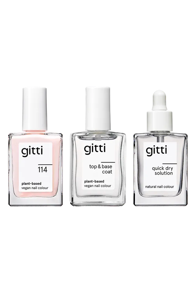gitti-quick-dry-trio-set-nagelfarbe-15-ml-plant-based-top-base-coat-quick-dry-so image 1