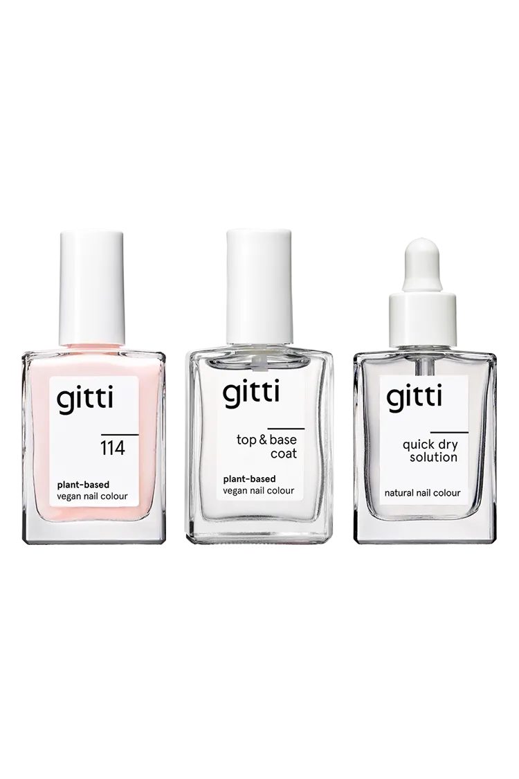 gitti-quick-dry-trio-set-nagelfarbe-15-ml-plant-based-top-base-coat-quick-dry-so image 1