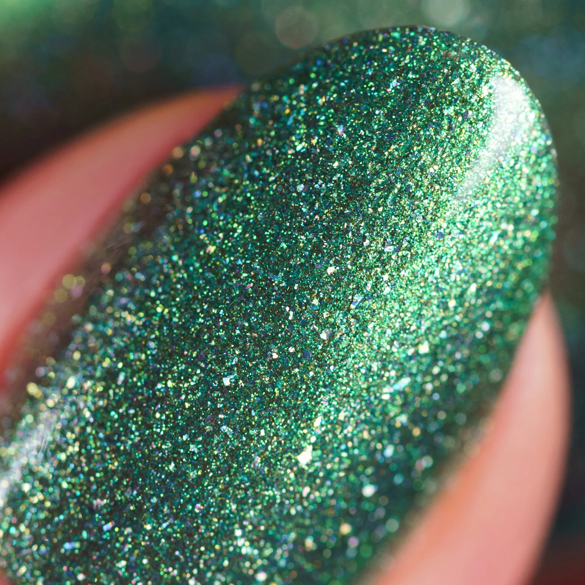 herzlack-oh-tannenbaum-nagellack-gr-n-gold-holo-schimmer-11ml image 4