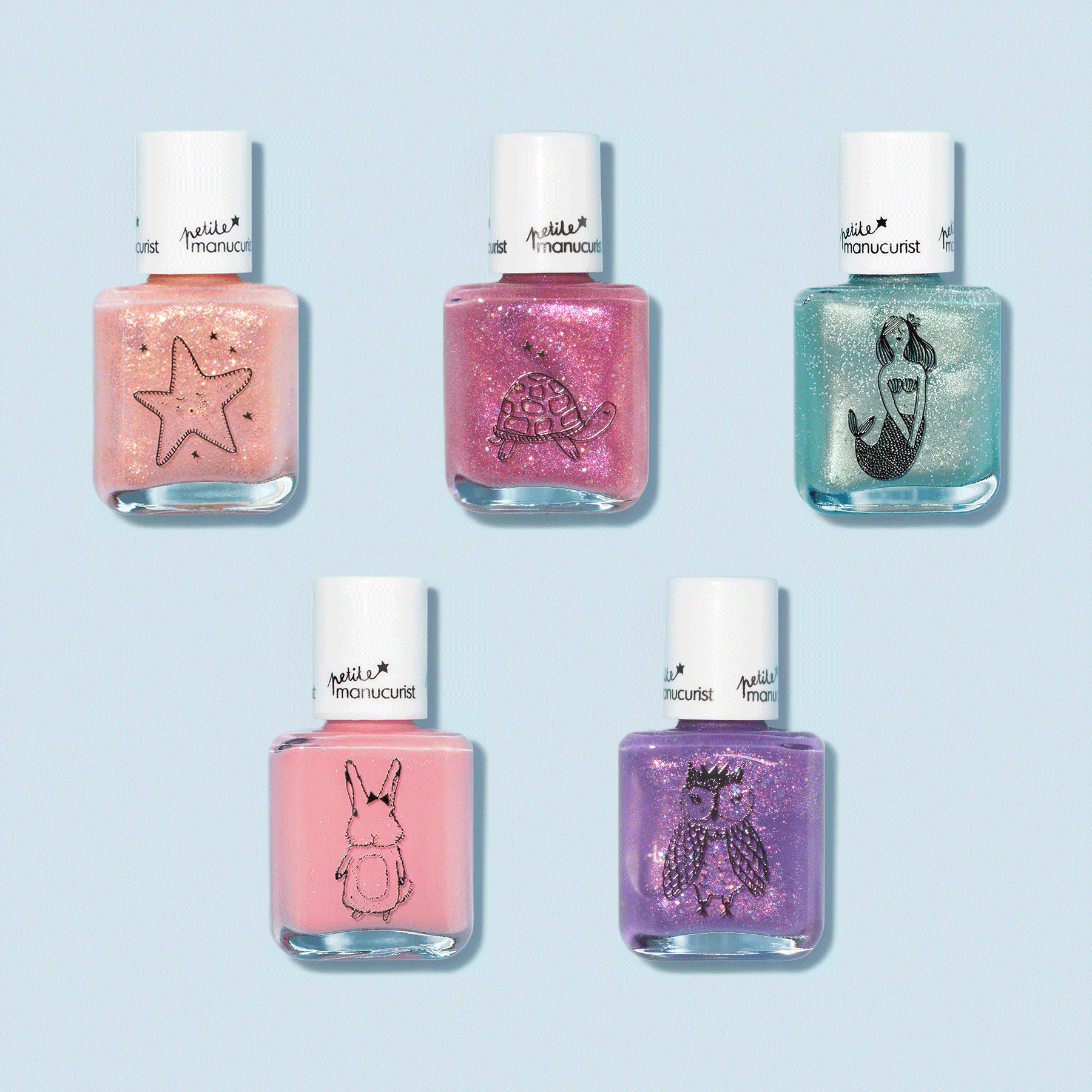 manucurist-petite-manucurist-rainbow-set-5x-kinderlack-personalisierbar image 1