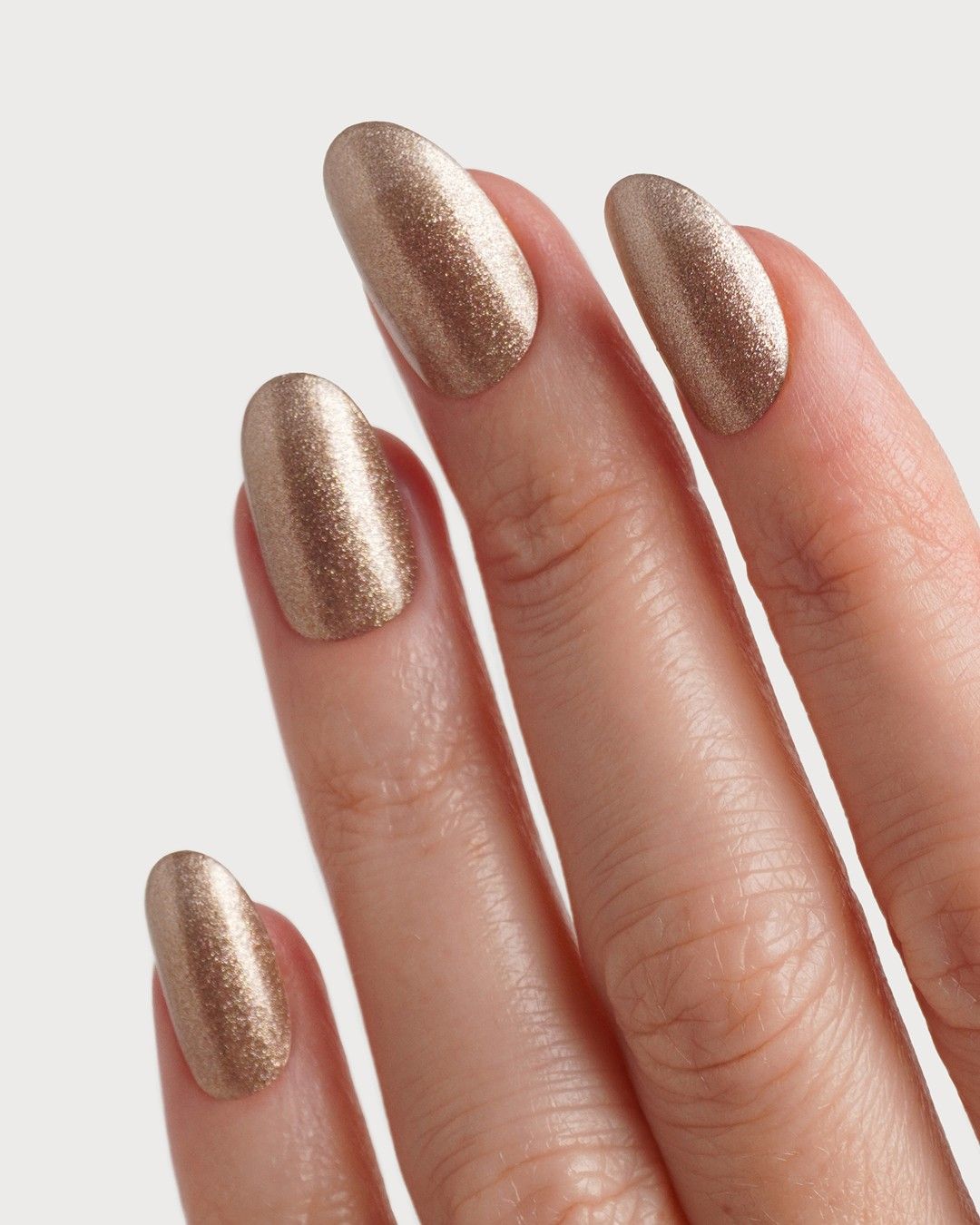 doonails-gold-shimmer-uv-gel-strips-bronze-gold-glitzer image 2