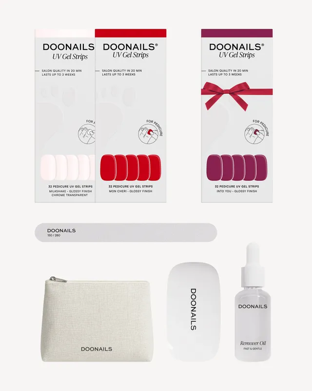 doonails-starter-set-pedik-re-uv-gel-strips-komplett-set image 1
