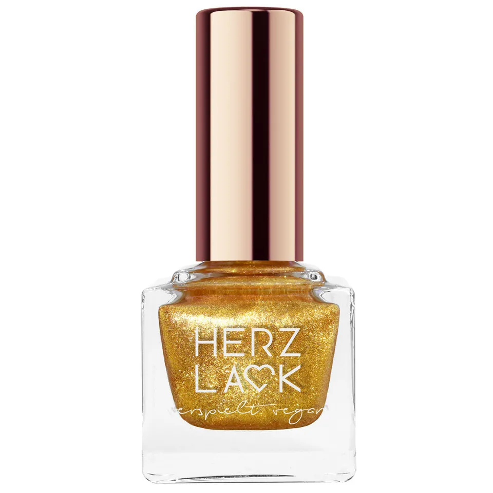 herzlack-maneki-neko-veganer-nagellack-gold-glitzer-11-ml image 1