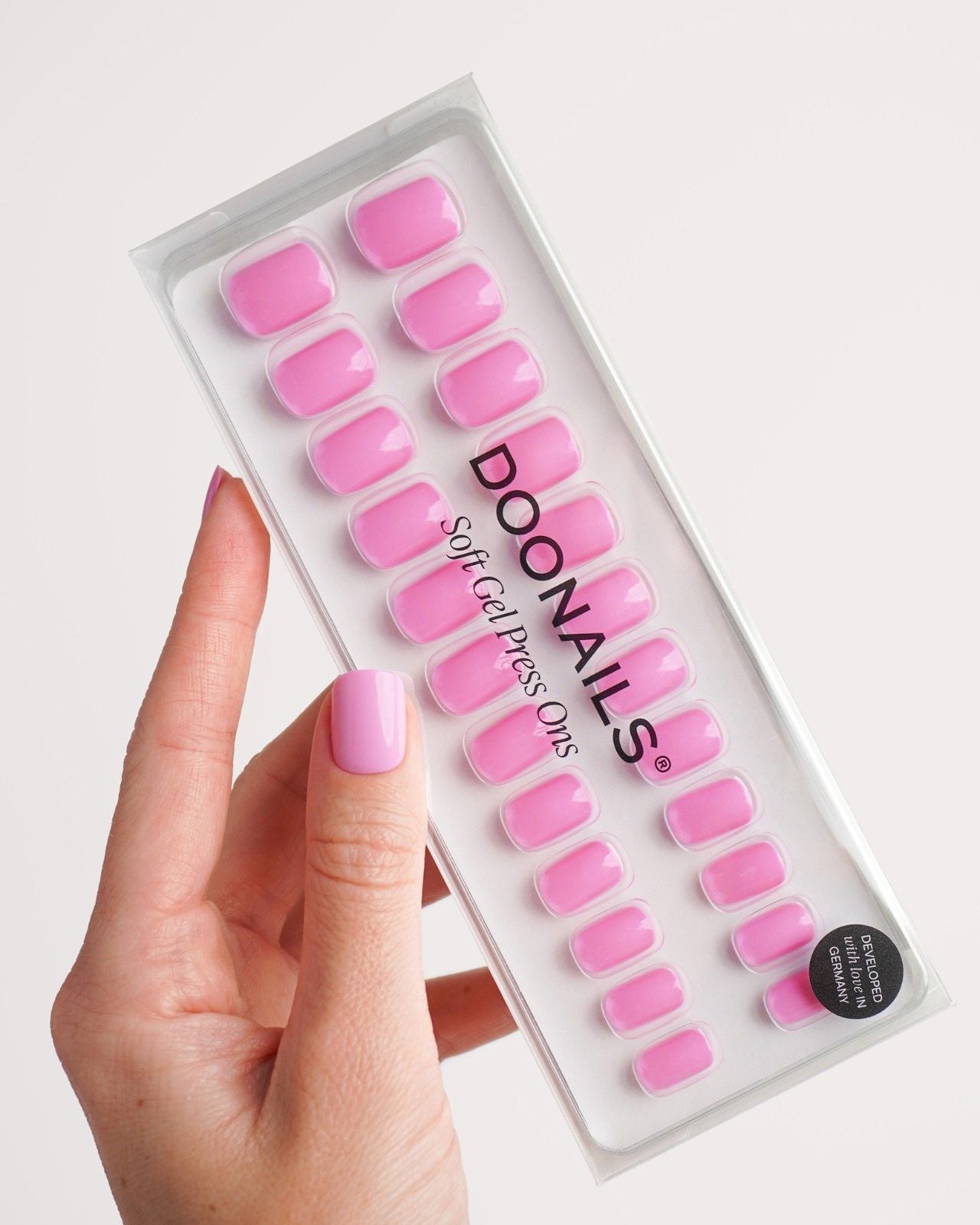 doonails-barbie-girl-extra-short-square-soft-gel-press-ons-pink image 3