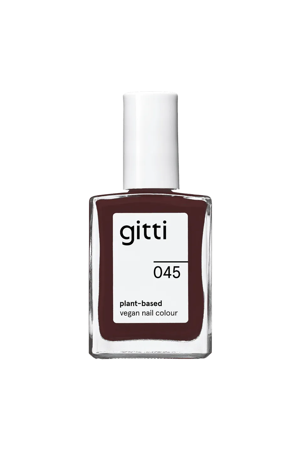 gitti-no-045-plant-based-nagellack-tiefes-dunkles-schokoladenbraun image 1
