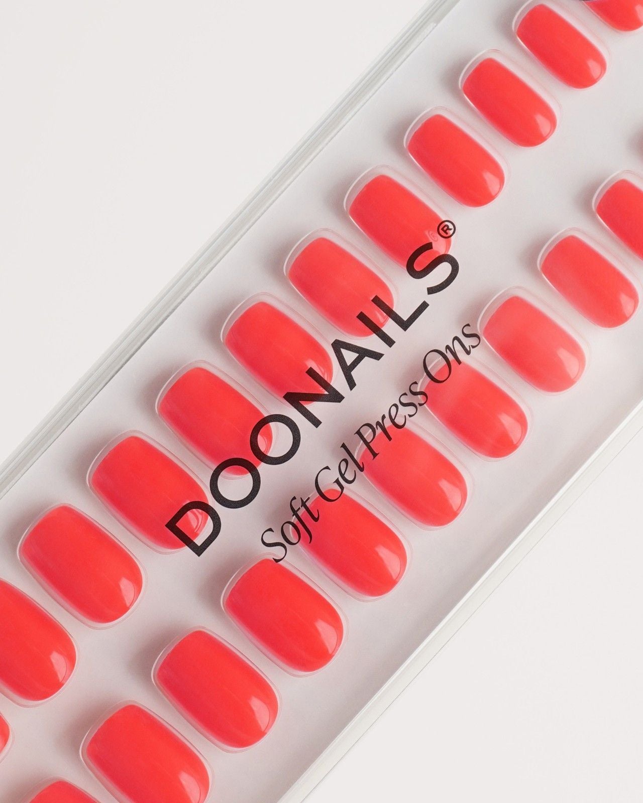 doonails-sunset-coral-short-square-soft-gel-press-ons-koralle image 5