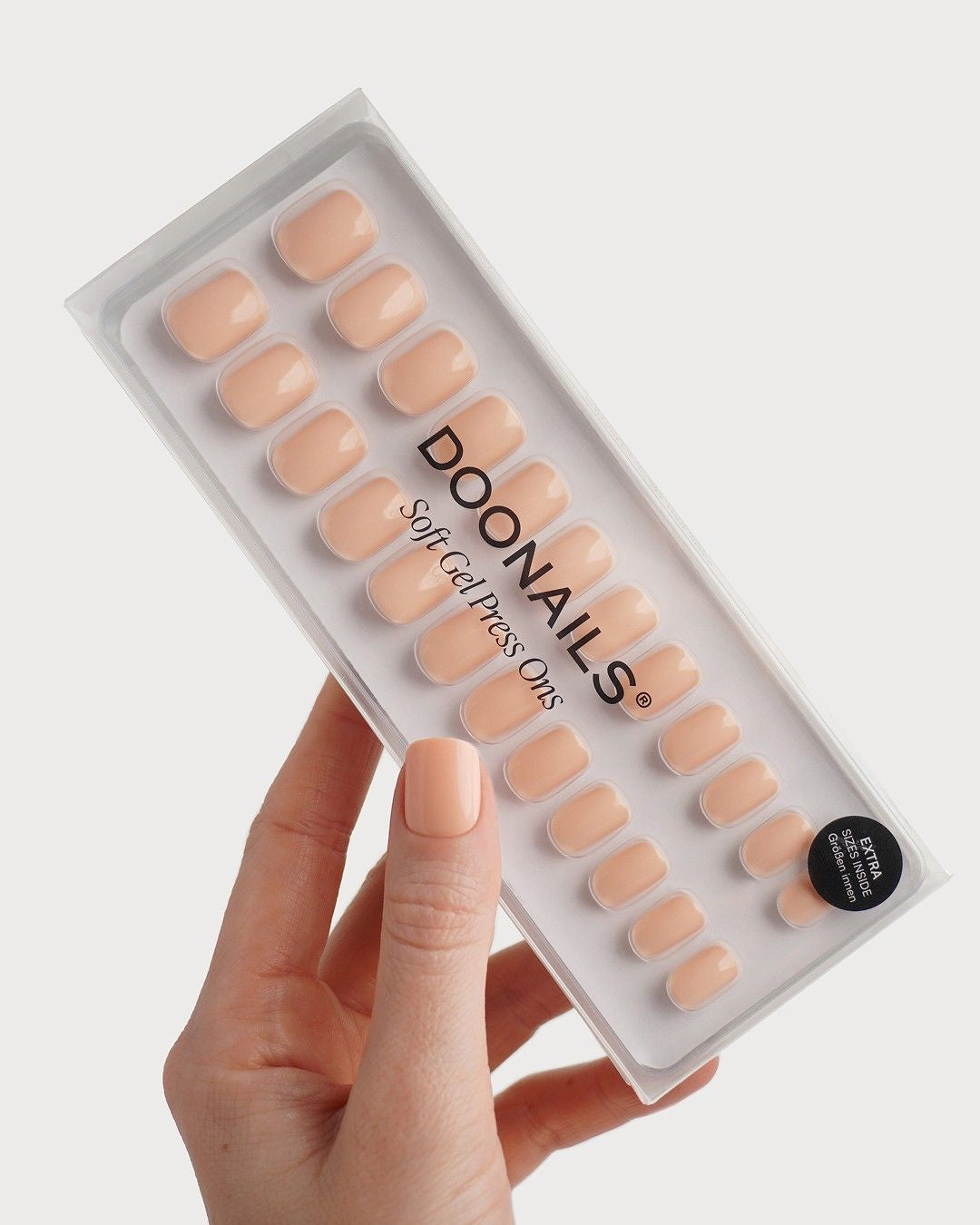 doonails-soft-apricot-extra-short-square-soft-gel-press-ons-zarter-pfirsichton image 3
