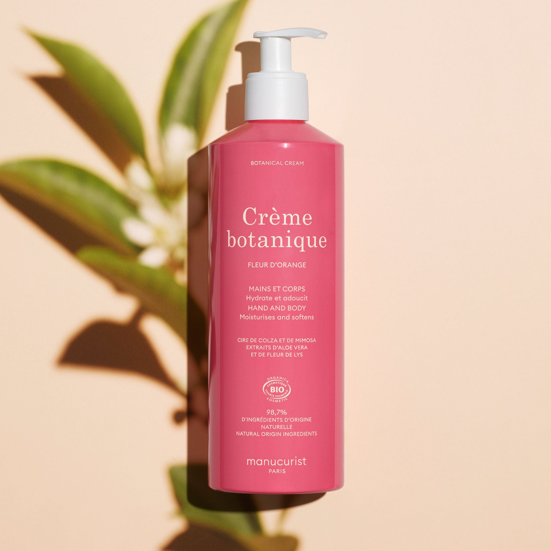 manucurist-botanische-creme-orangenbl-te-cosmos-organic-500ml-bio-handcreme image 1