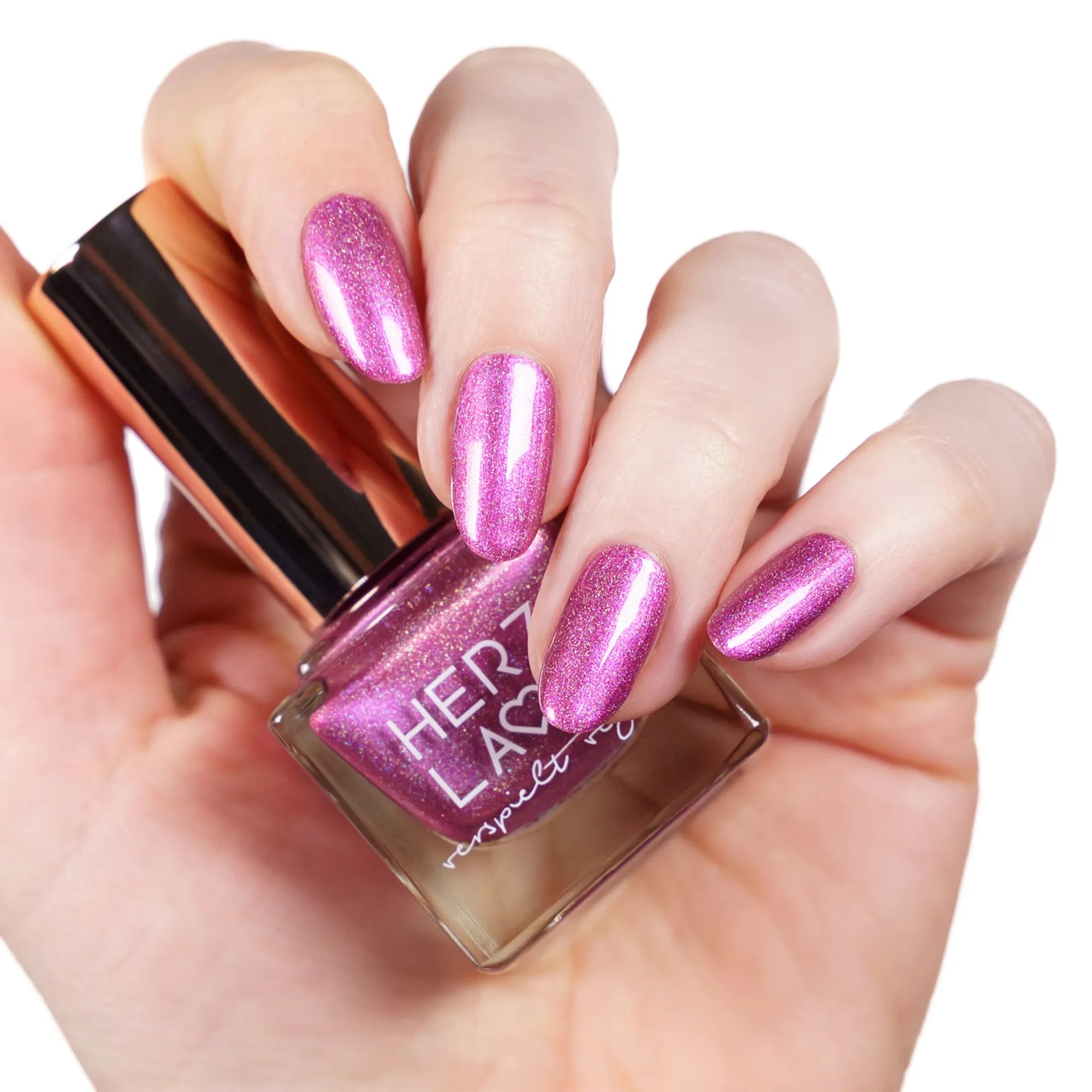 herzlack-herzgefl-ster-veganer-nagellack-violett-gold-schimmer-holo-11-ml image 2