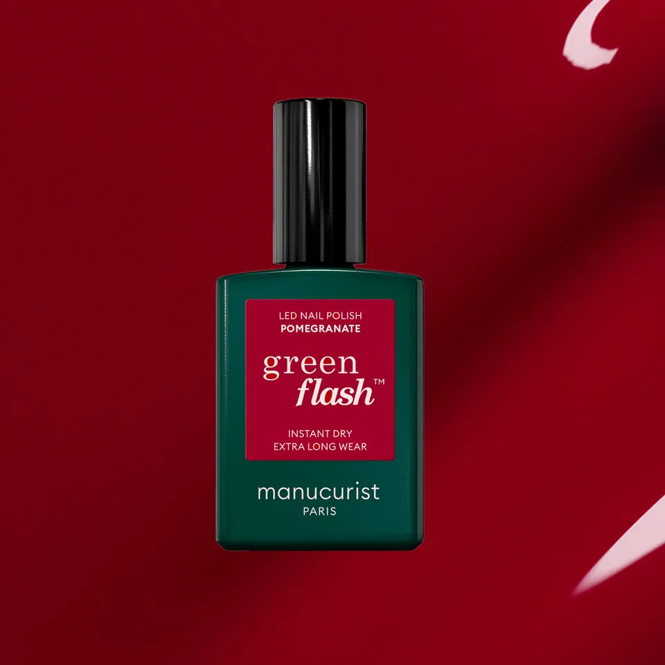 manucurist-green-flash-pomegranate-semi-permanenter-nagellack-in-himbeerrot image 1