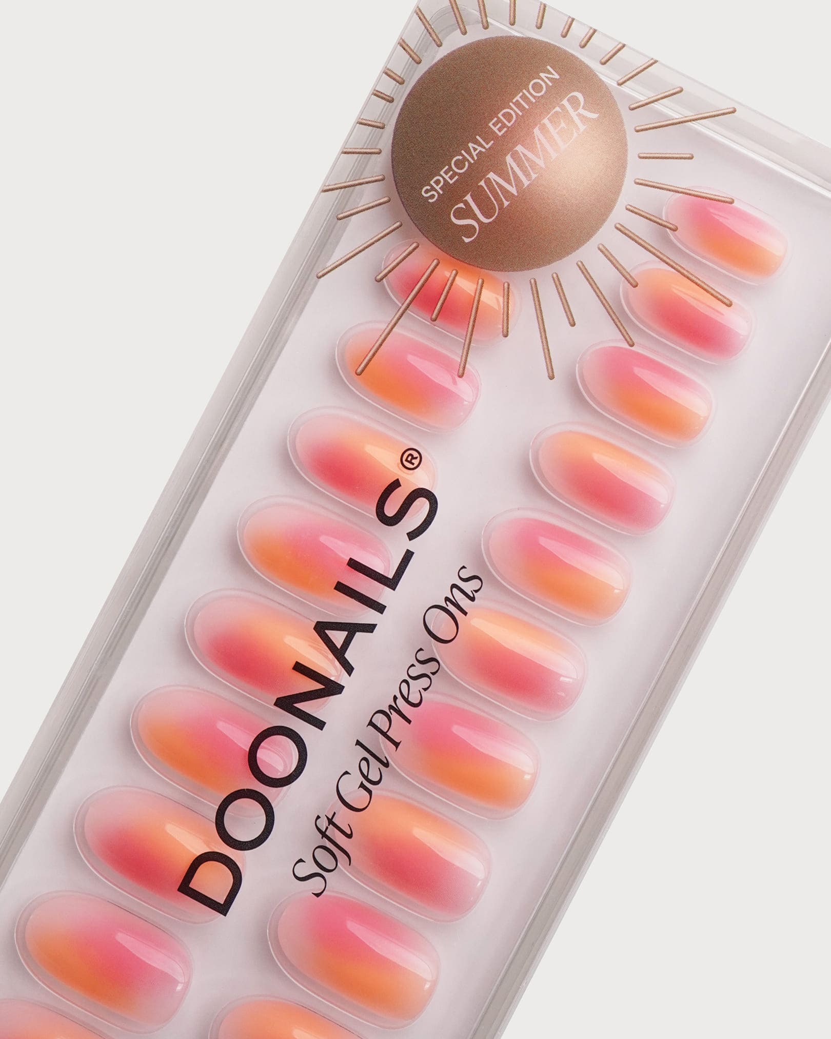 doonails-orange-pink-aura-medium-round-soft-gel-press-ons image 5