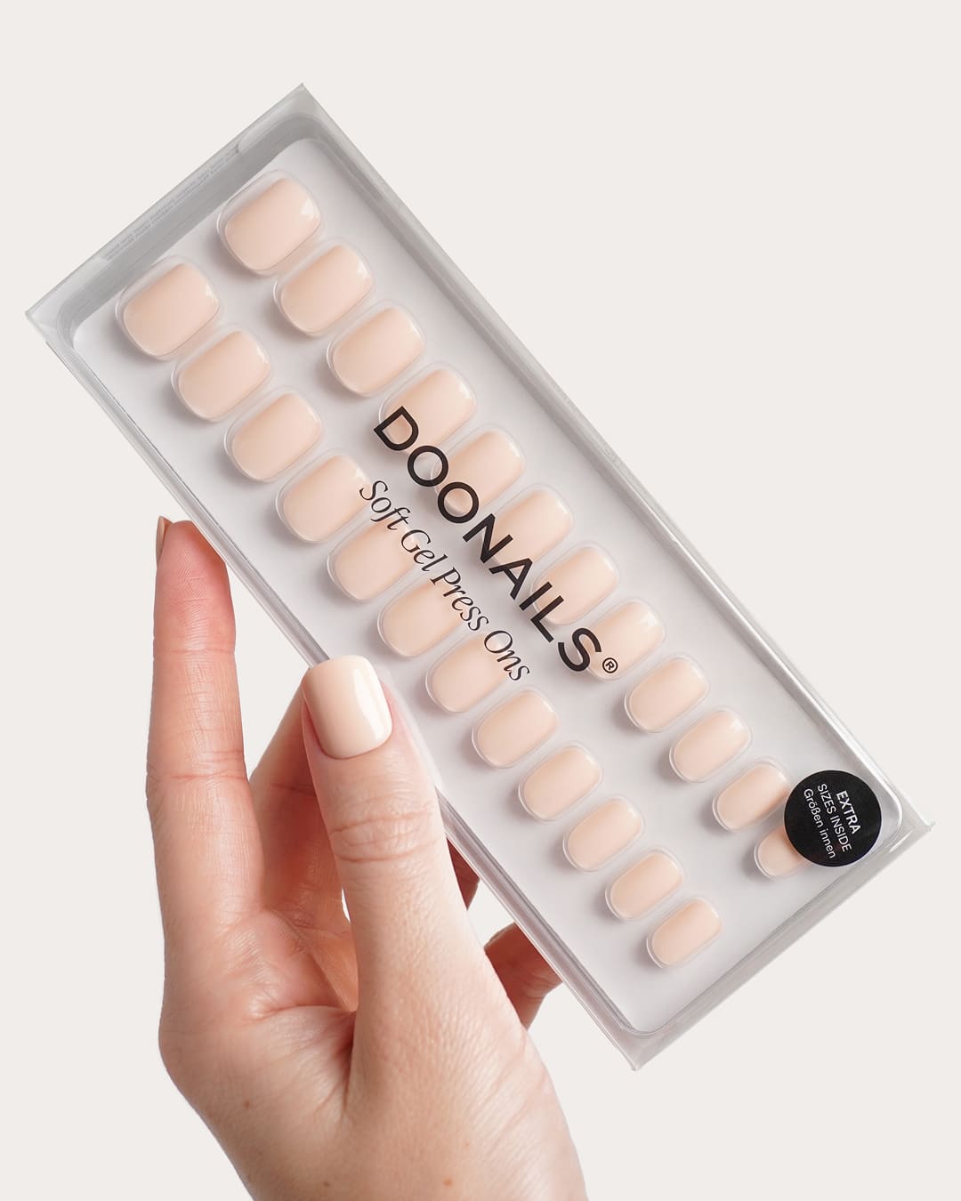 doonails-cheesecake-extra-short-square-soft-gel-press-ons-nude image 3