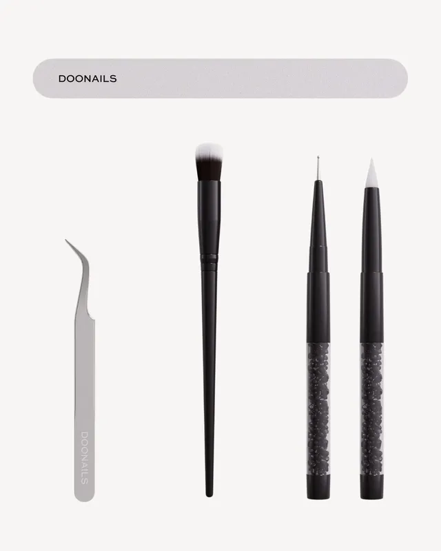 doonails-nailart-set-pinsel-pinzette-buffer-feile-zubeh-r image 1