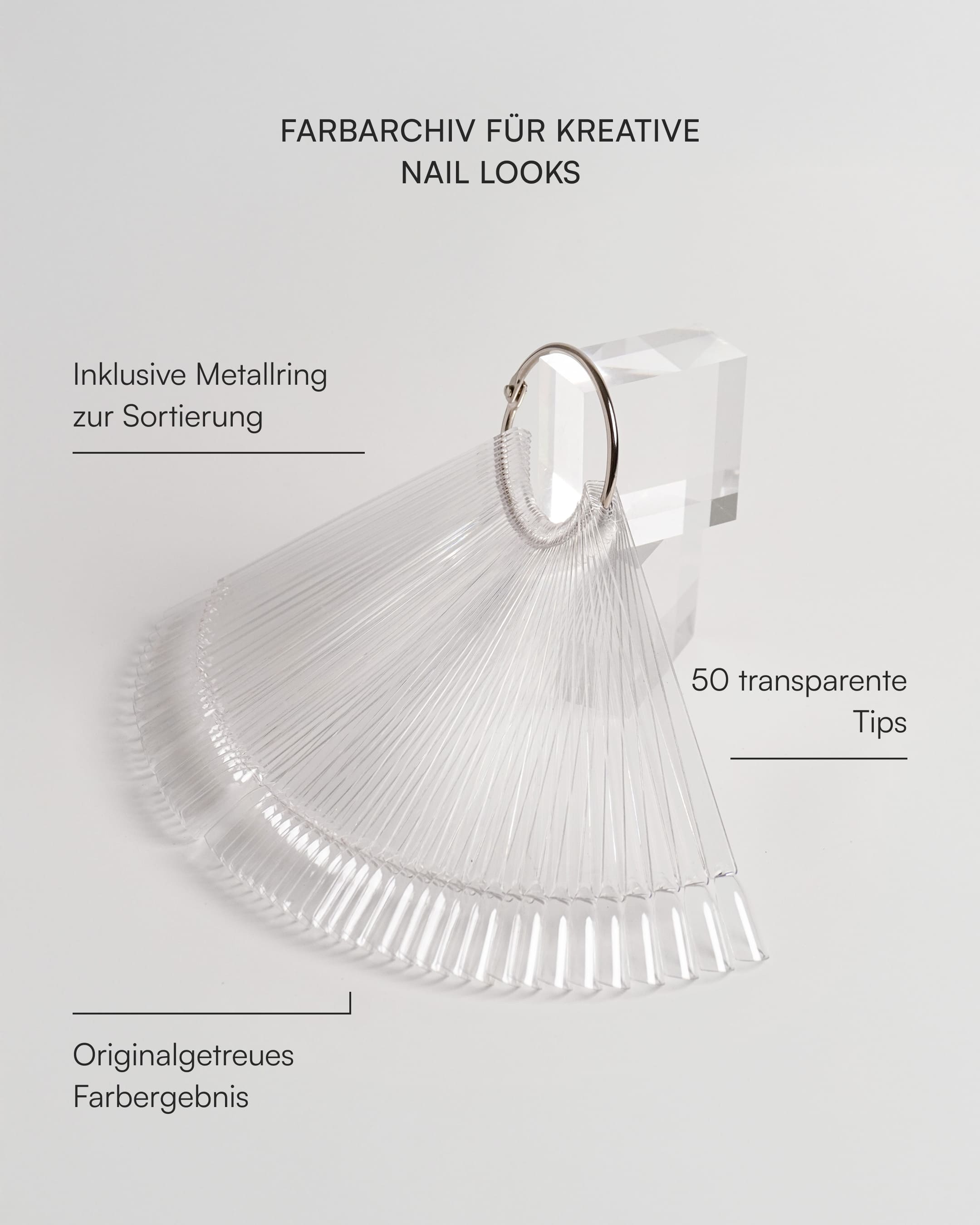doonails-mustertips-transparent-50er-set-mit-metallring image 2