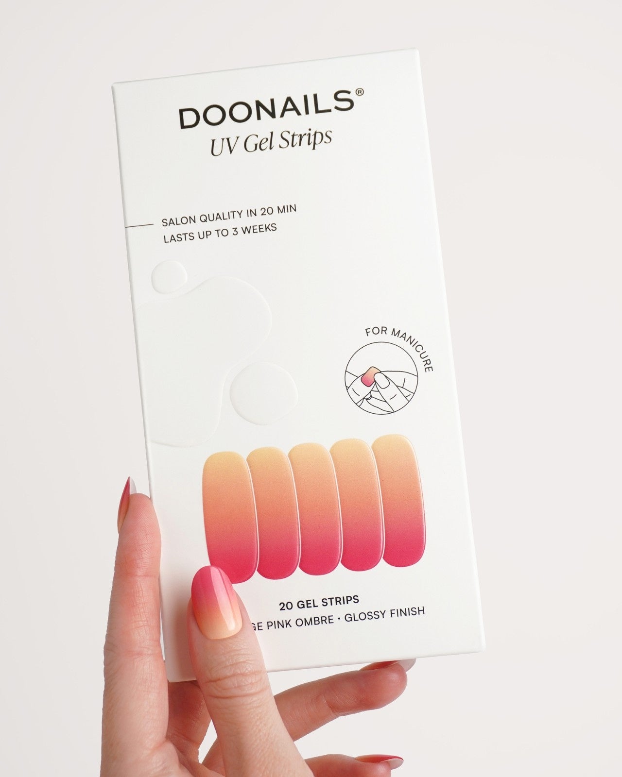 doonails-orange-pink-ombre-uv-gel-strips-pfirsich-zu-pink-verlauf image 3