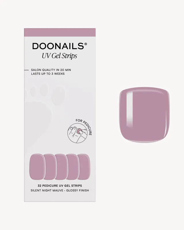 doonails-silent-night-mauve-pedik-re-uv-gel-strips-pedi-set image 1