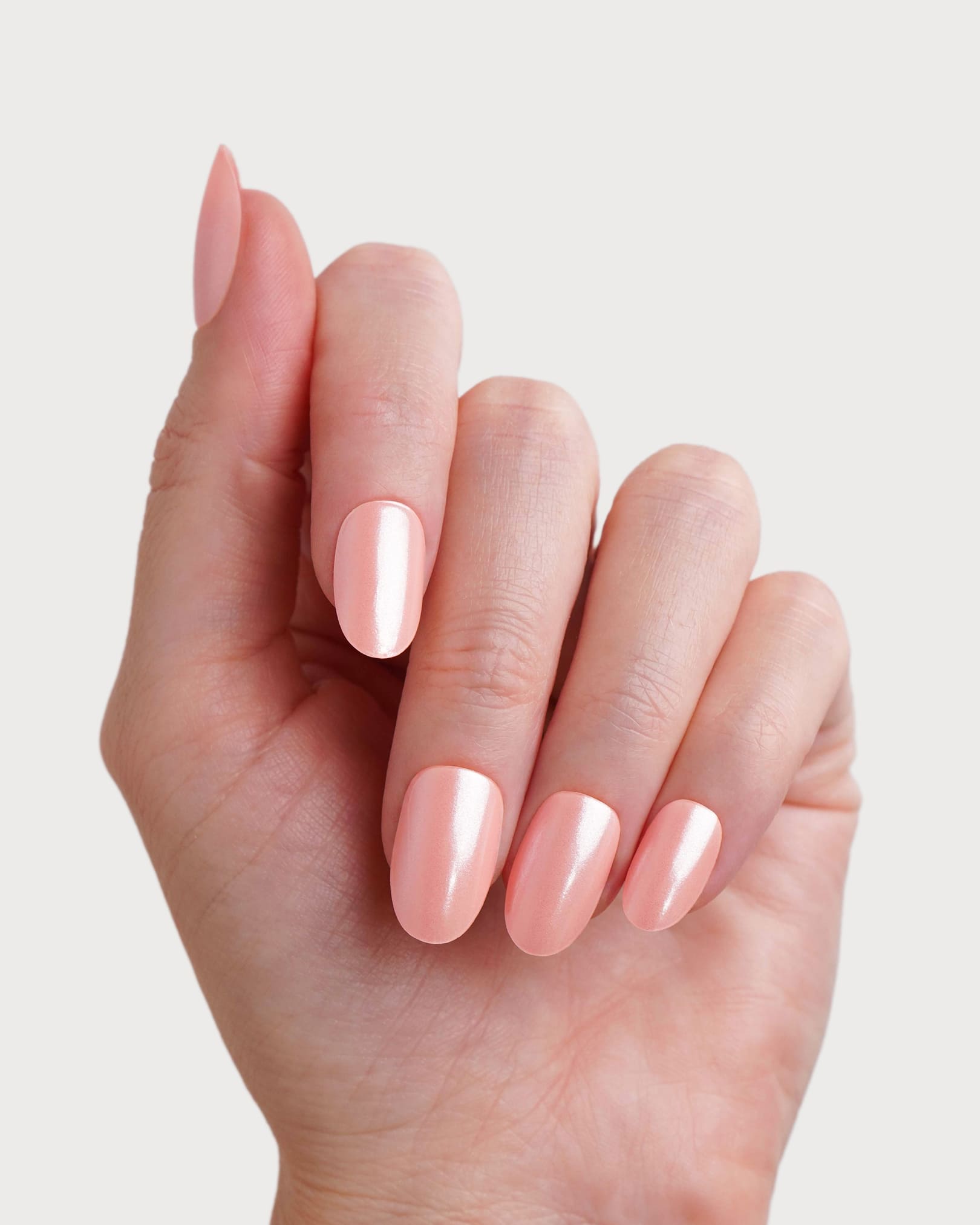 doonails-glazed-peach-uv-gel-strips-pfirsich-chrome-glow image 4