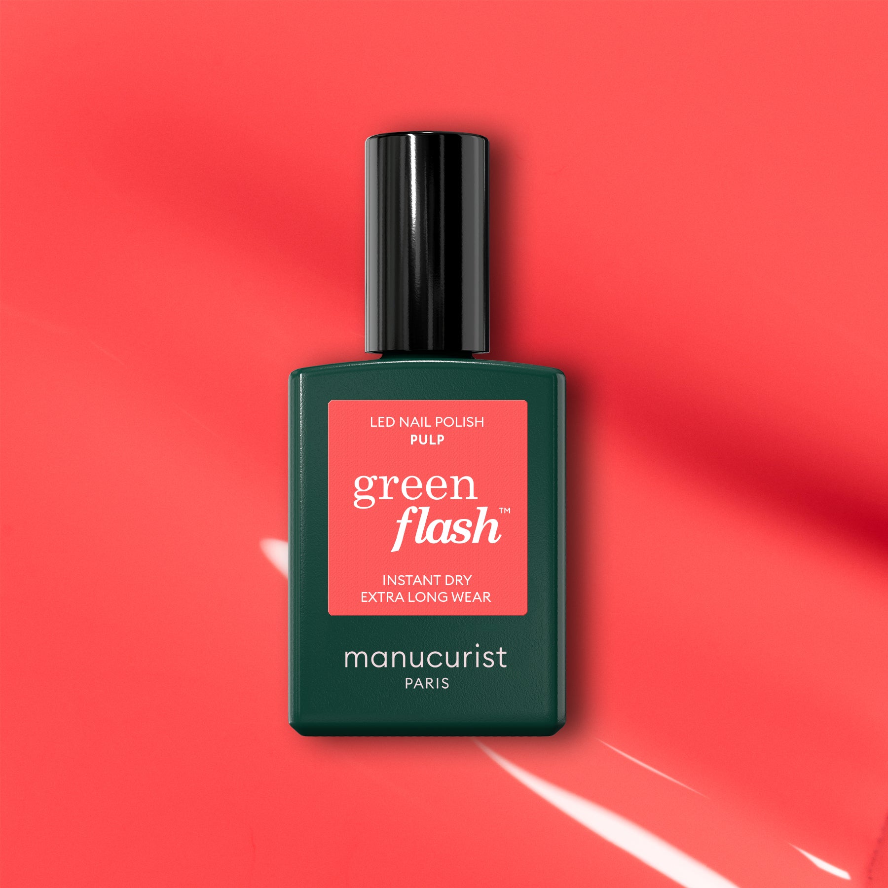 manucurist-green-flash-pulp-semi-permanenter-nagellack-in-korallrosa image 1