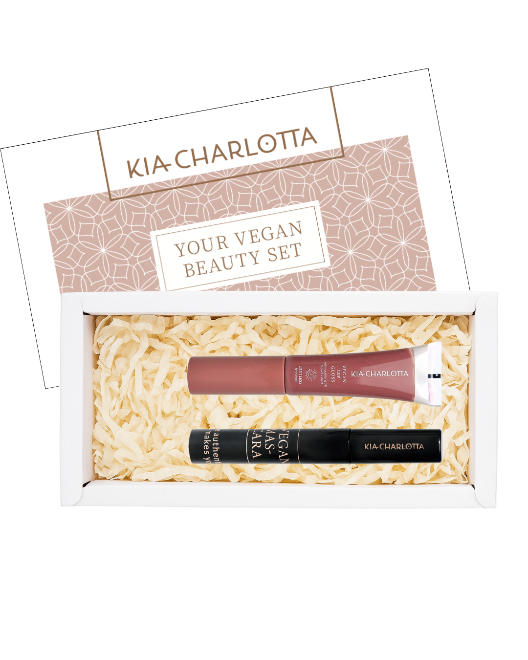 kia-charlotta-glossy-look-set-vegan-mascara-lipgloss-in-christmas-box image 1