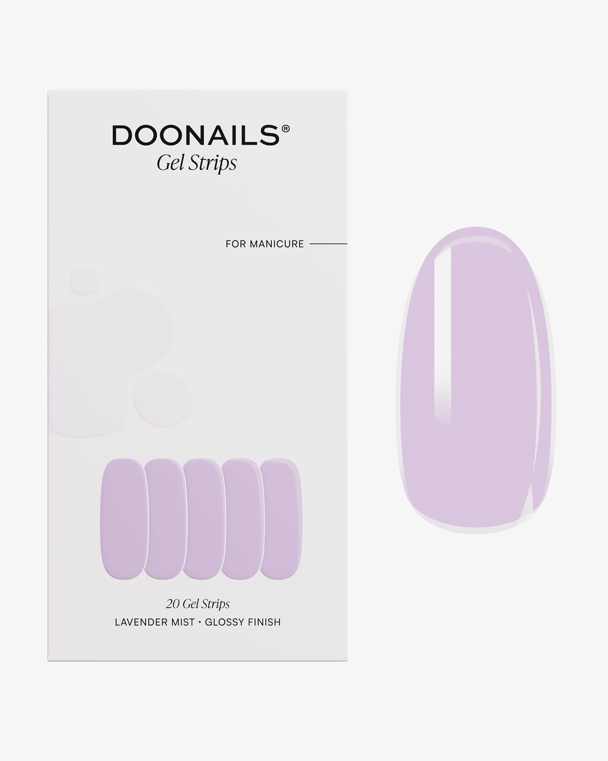 doonails-lavender-mist-uv-gel-strips-pastell-lila image 1