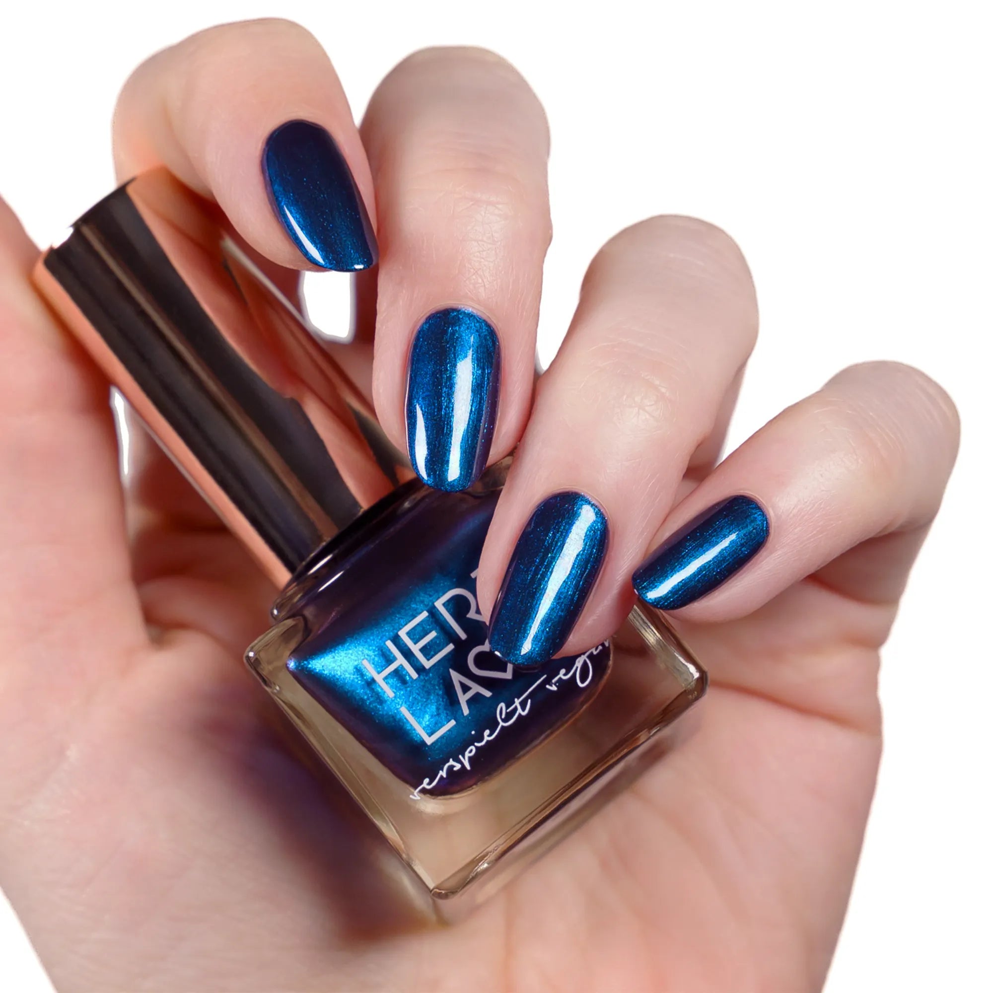 herzlack-rabenk-nig-es-war-einmal-veganer-schwarzblau-schimmer-nagellack-11-ml image 2