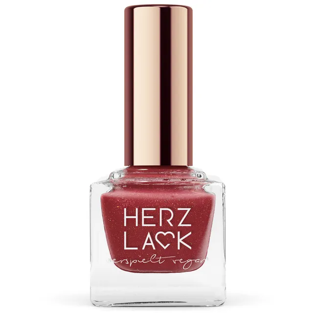 herzlack-liebe-rostet-nicht-veganer-nagellack-dunkelrot-rostbraun-glitzer-gold-1 image 1