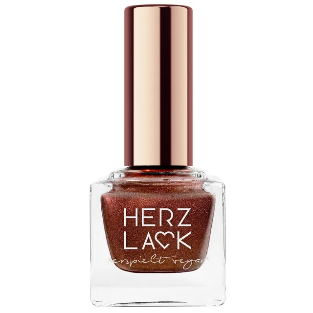 herzlack-schokoholic-veganer-nagellack-braun-mit-goldschimmer-und-holo-11ml image 1