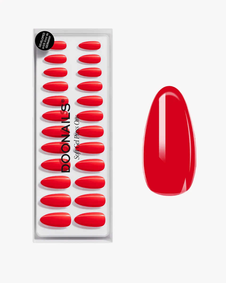 doonails-rose-red-medium-almond-soft-gel-press-ons image 1