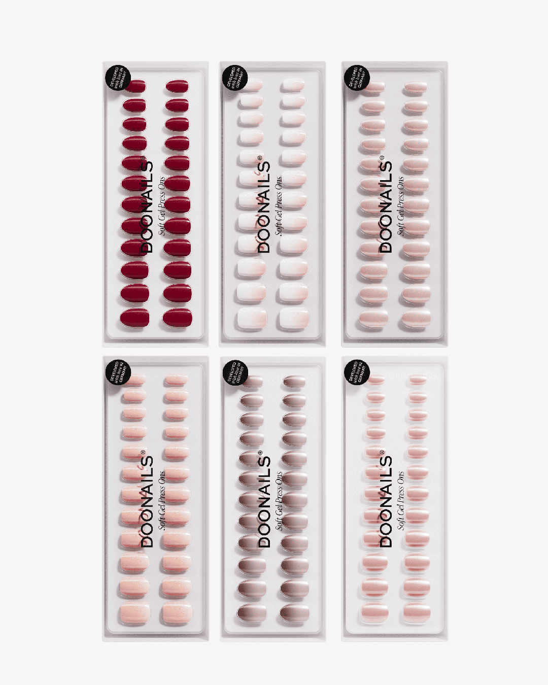 doonails-6x-bestseller-designs-set-soft-gel-press-ons-medium-round-color-bloom image 1