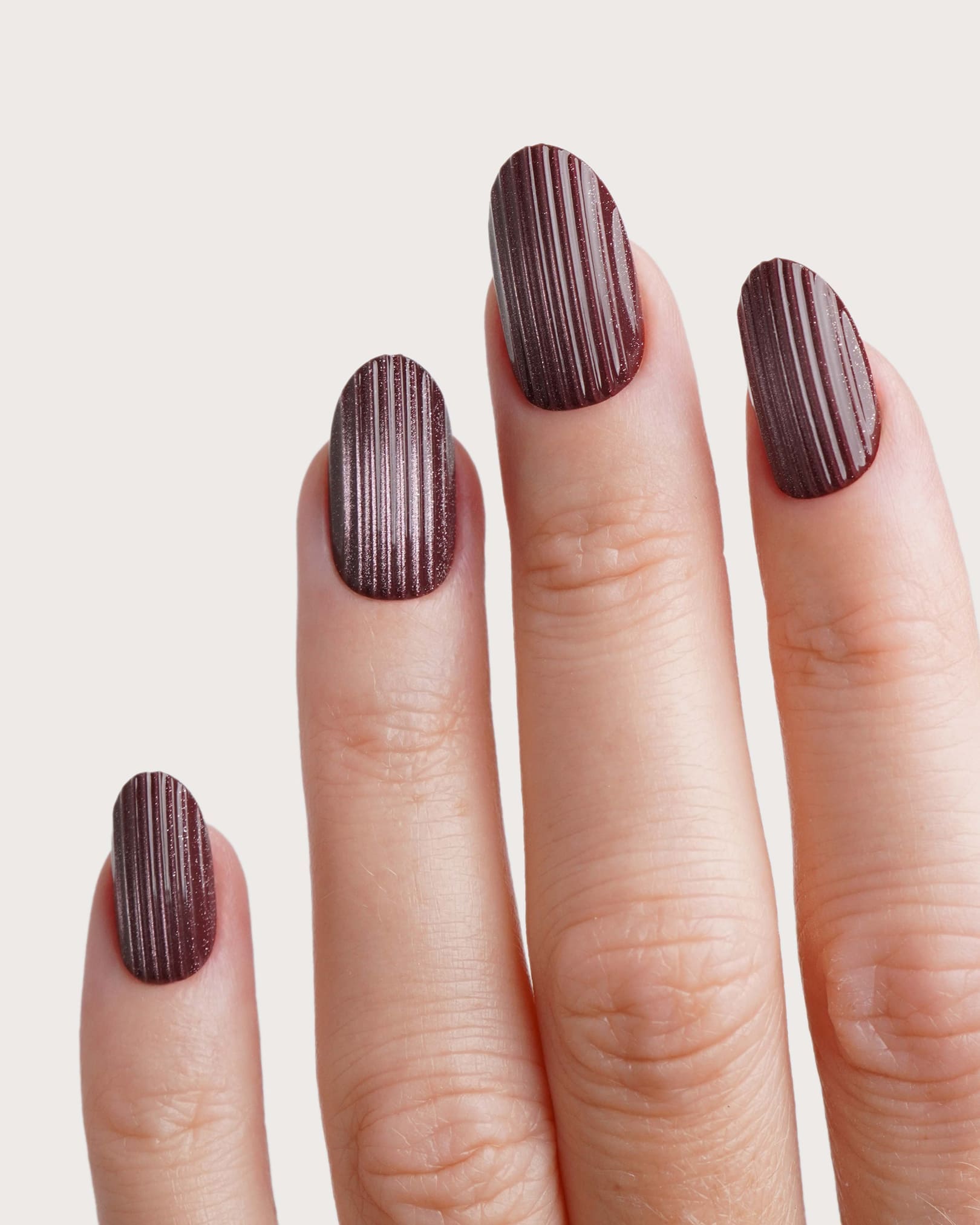 doonails-espresso-martini-medium-round-soft-gel-press-ons-braun-cat-eye image 2