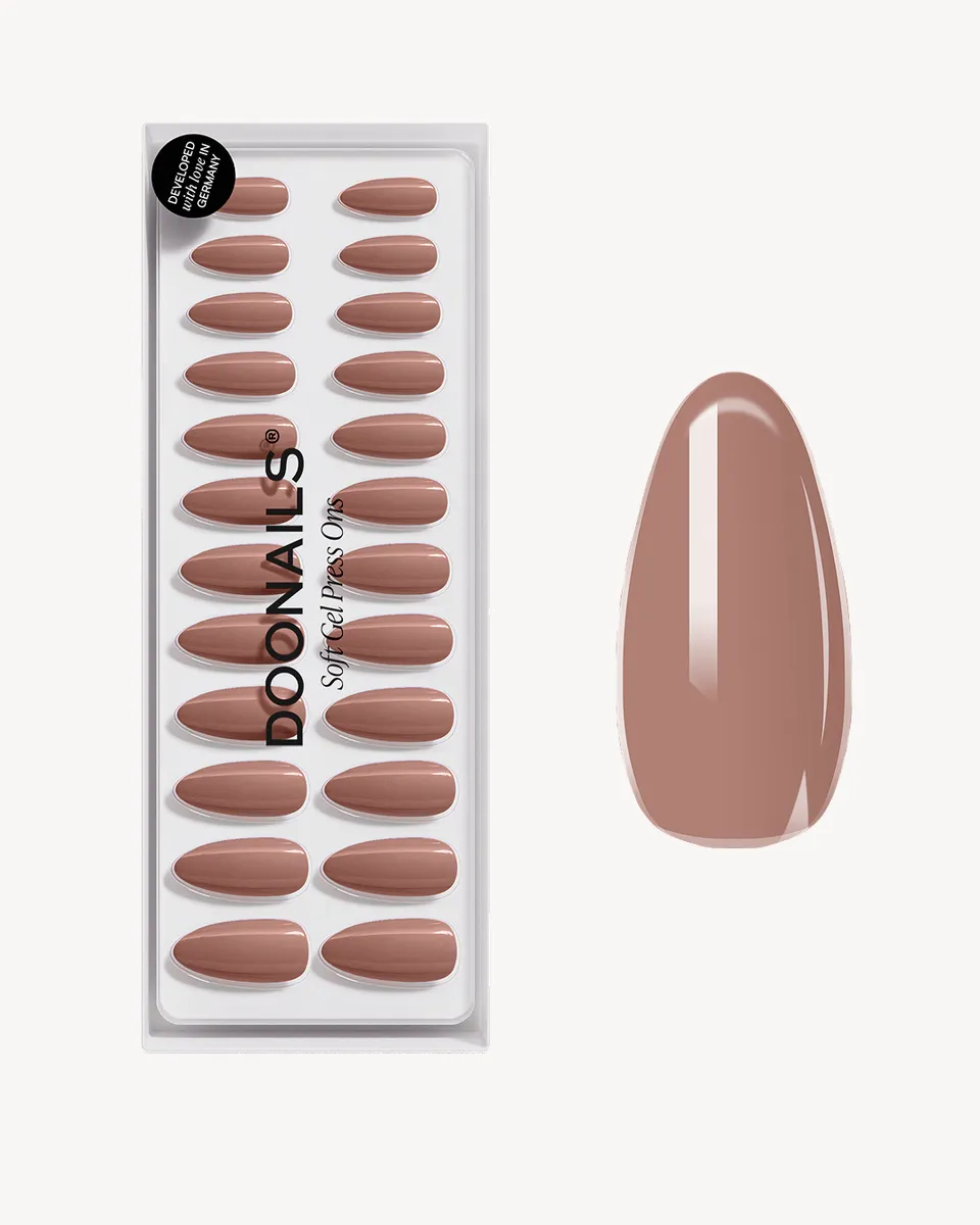 doonails-espresso-medium-almond-soft-gel-press-ons-online-exklusiv image 1