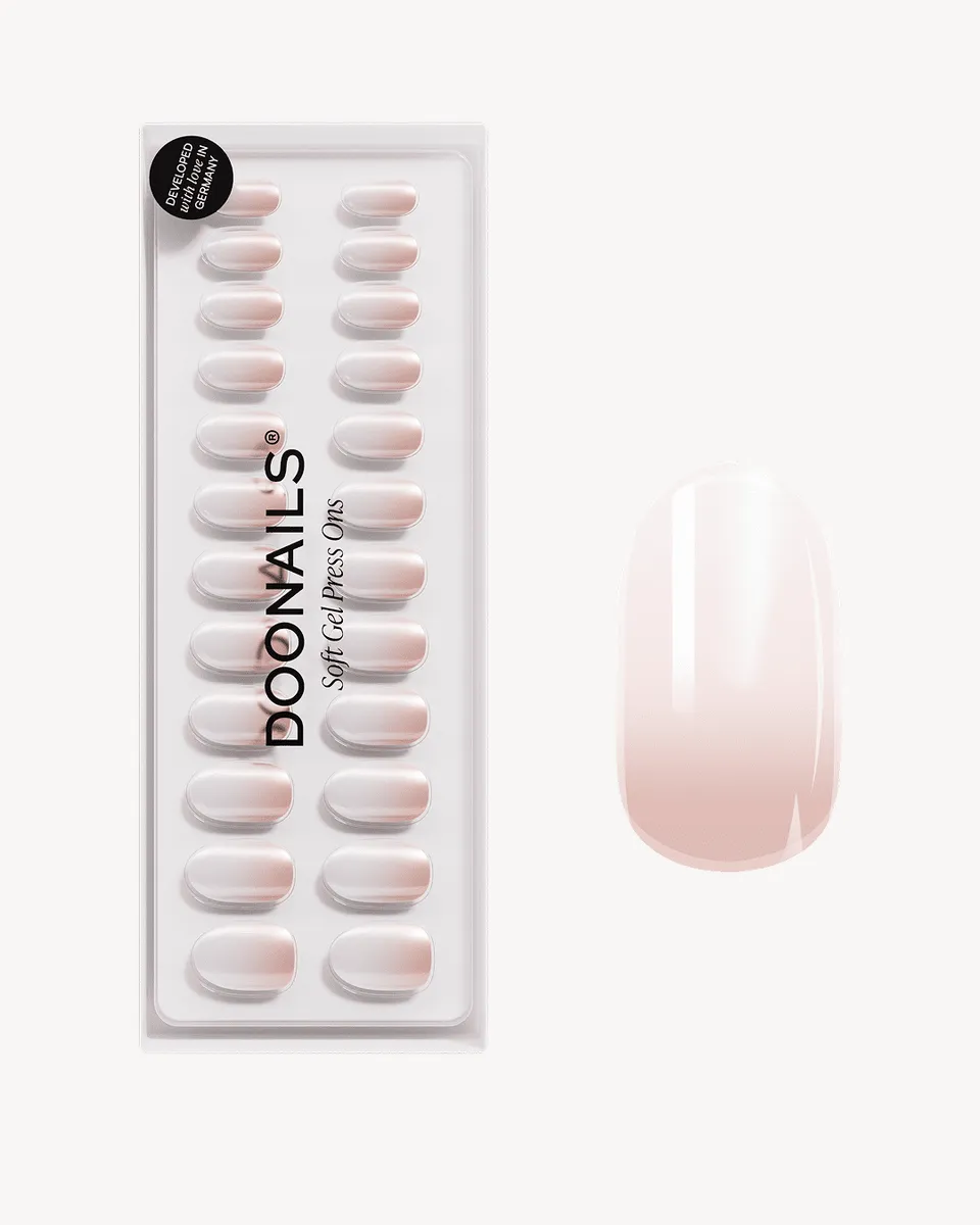 doonails-glazed-babyboomer-medium-round-soft-gel-press-ons image 1