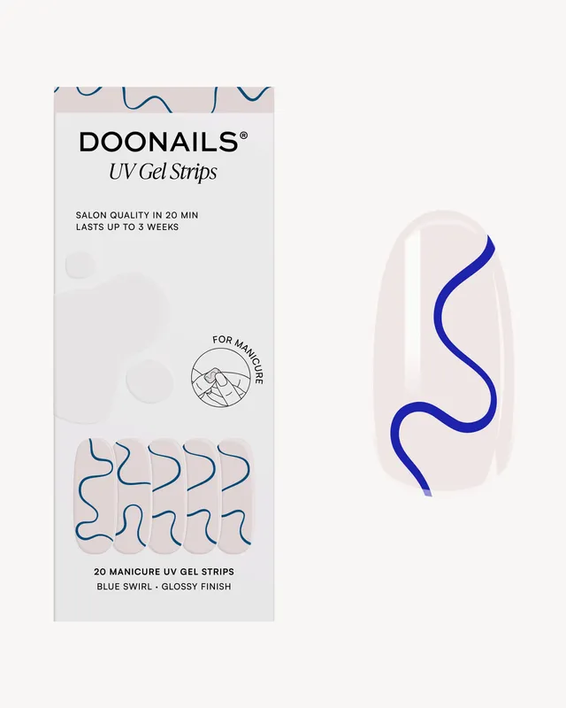 doonails-blue-swirls-uv-gel-strips image 1