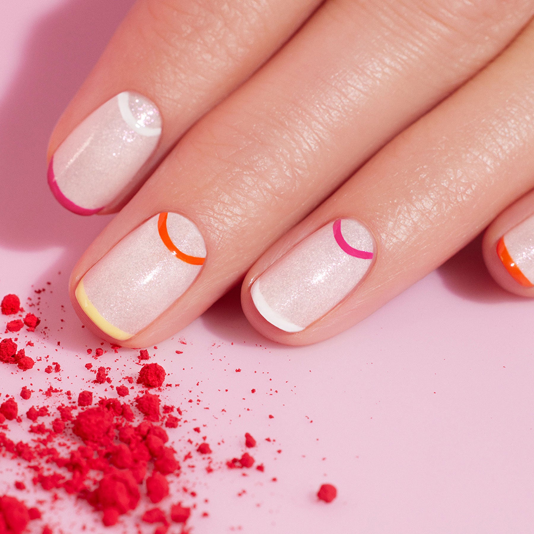 manucurist-smile-yucat-n-nagellack-set-5-sommer-farben-nail-art-pinsel image 1