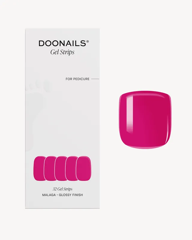 doonails-malaga-pedik-re-uv-gel-strips-strahlendes-pink image 1