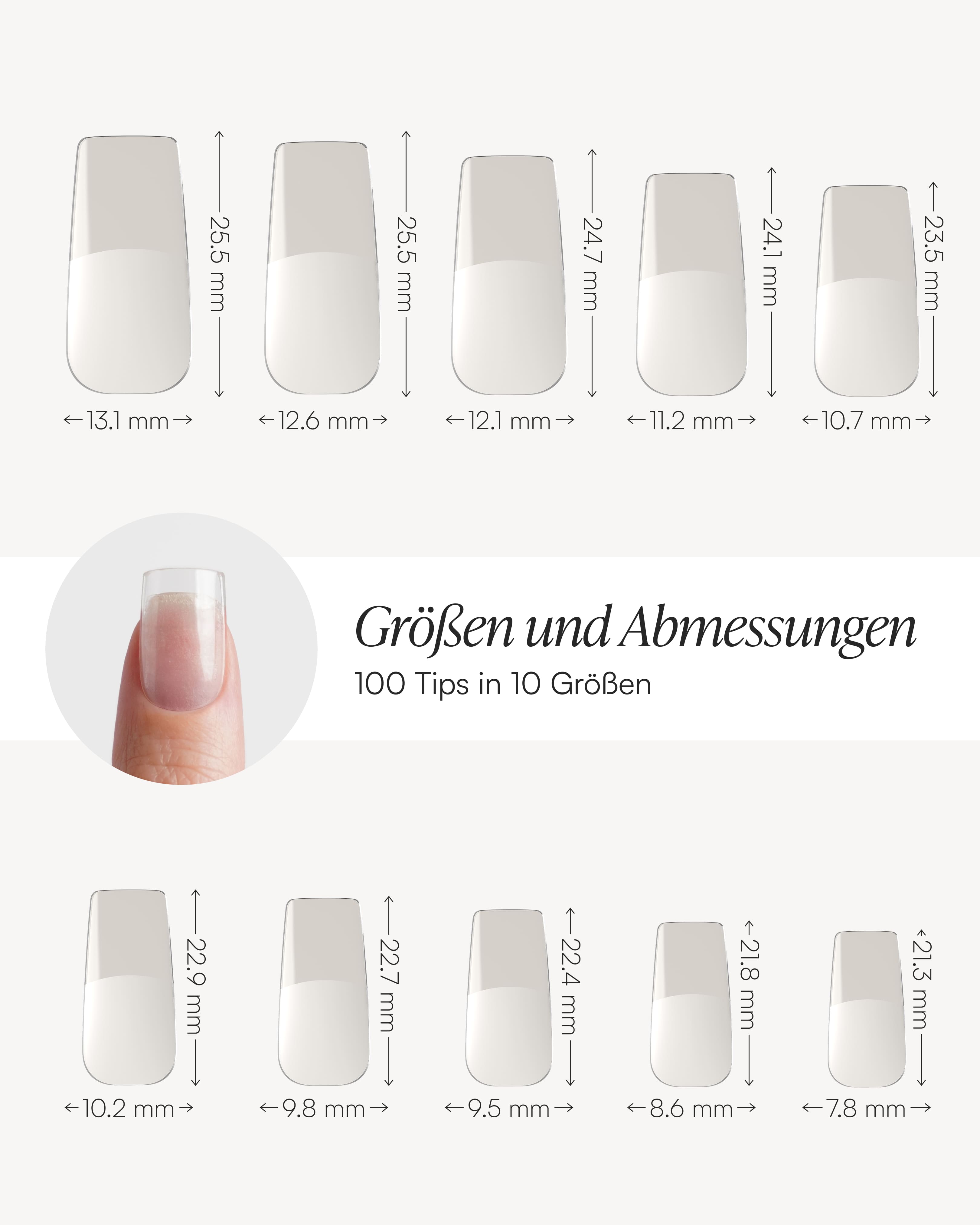 doonails-fake-tips-100-stk-full-half-cover-transparent image 7