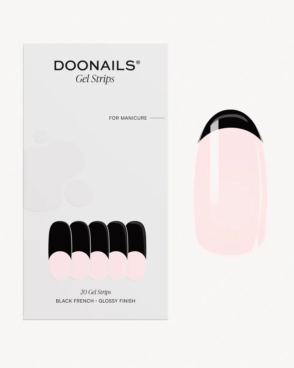 doonails-black-french-uv-gel-strips image 1