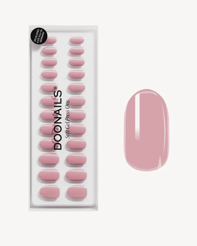 doonails-valentine-crush-medium-round-soft-gel-press-ons-nude image 1