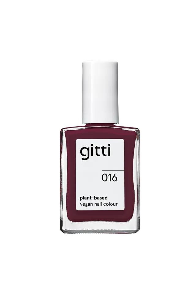gitti-no-016-plant-based-nagellack-dunkles-beerenrot image 1