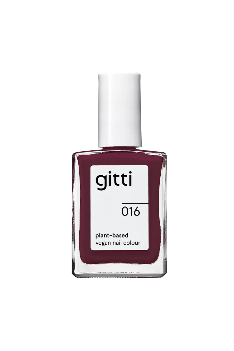 gitti-no-016-plant-based-nagellack-dunkles-beerenrot image 1