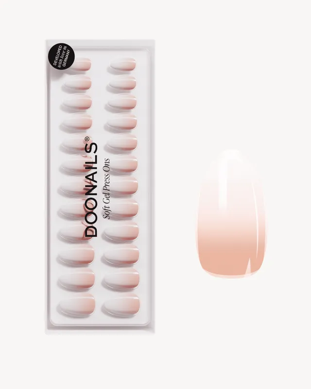 doonails-babyboomer-short-almond-soft-gel-press-ons-ombr image 1