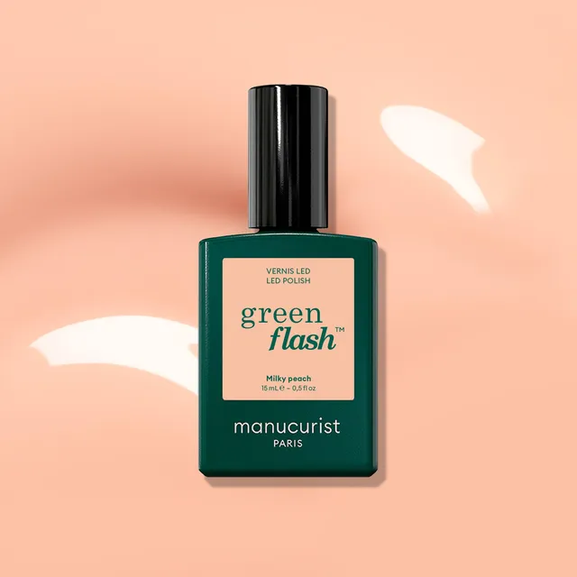 manucurist-green-flash-milky-peach-led-semi-permanent-nagellack image 1