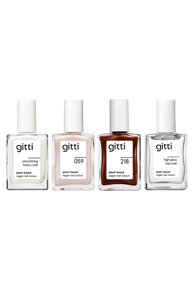 gitti-discovery-kit-pflanzenbasiertes-nagellack-set-mit-base-coat-top-coat-2-far image 1