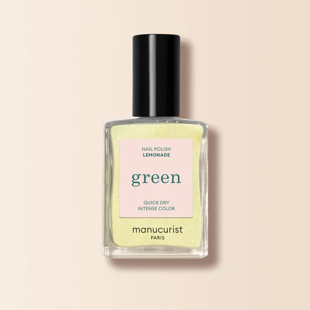 manucurist-green-lemonade-nagellack-blasses-gelb-mit-glitzer image 1