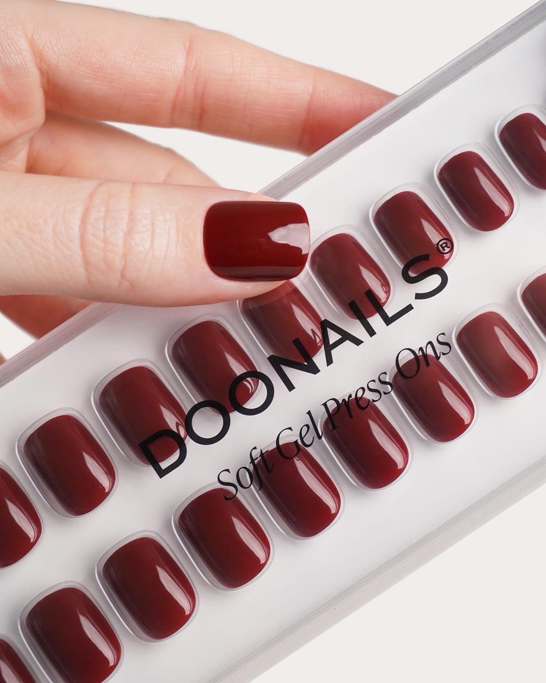 doonails-love-paris-soft-gel-press-ons-extra-short-square-burgundy image 5