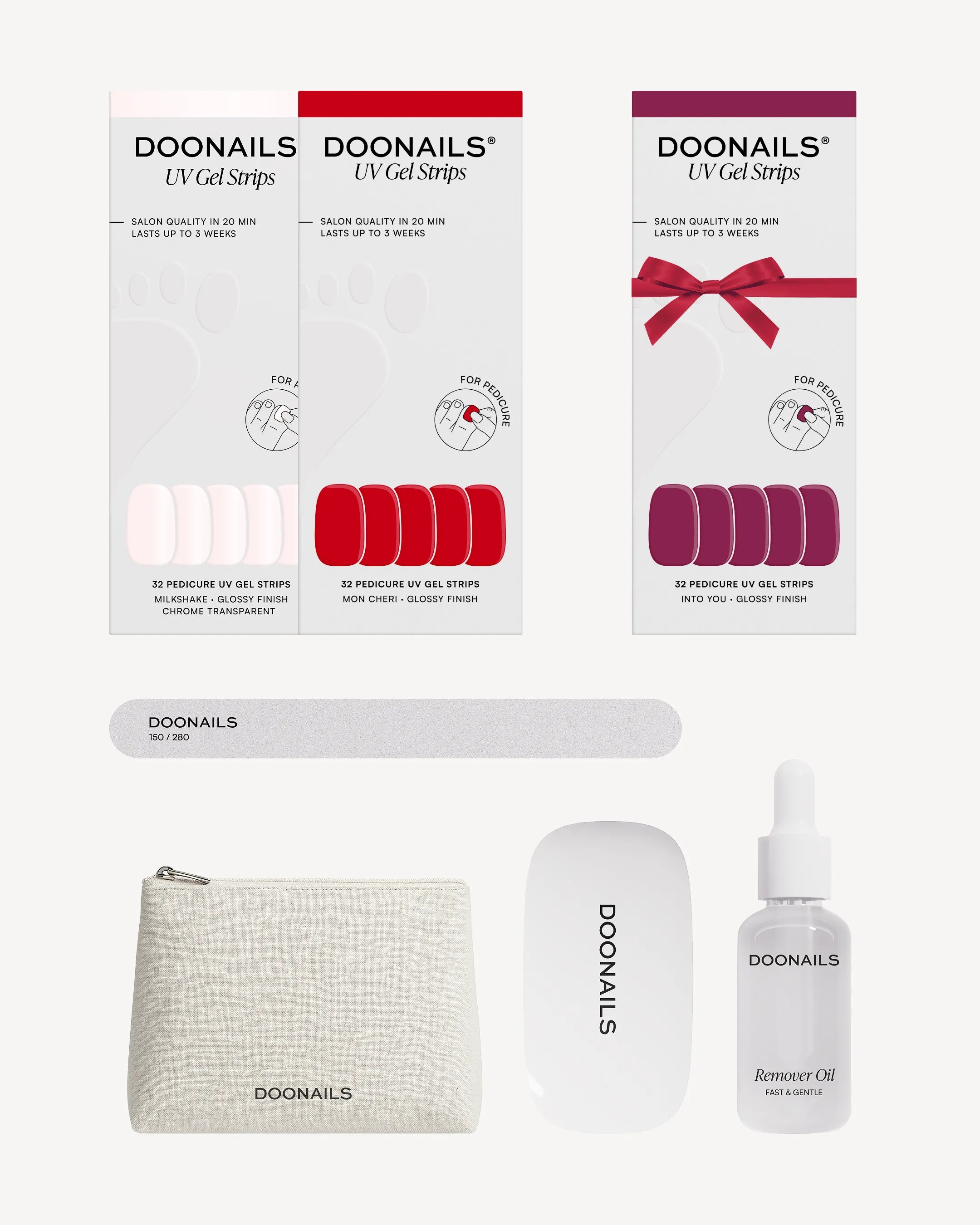 doonails-starter-set-pedik-re-uv-gel-strips-komplett-set image 1