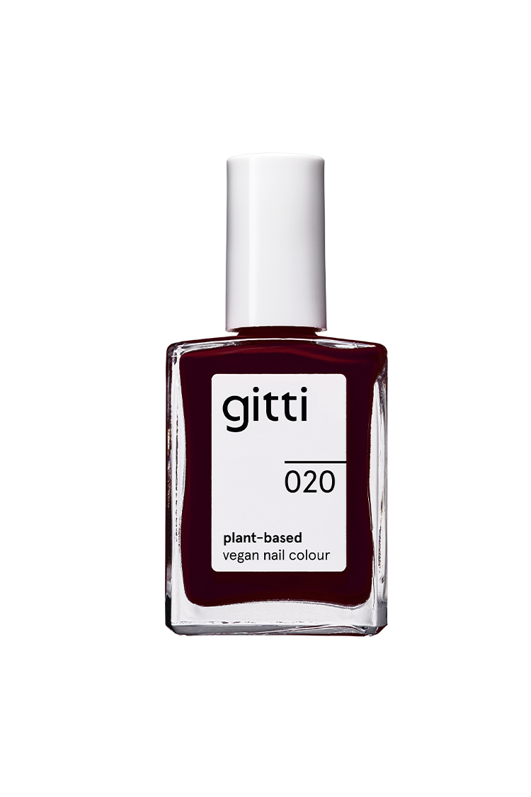 gitti-no-020-plant-based-nagellack-tiefes-rot image 1