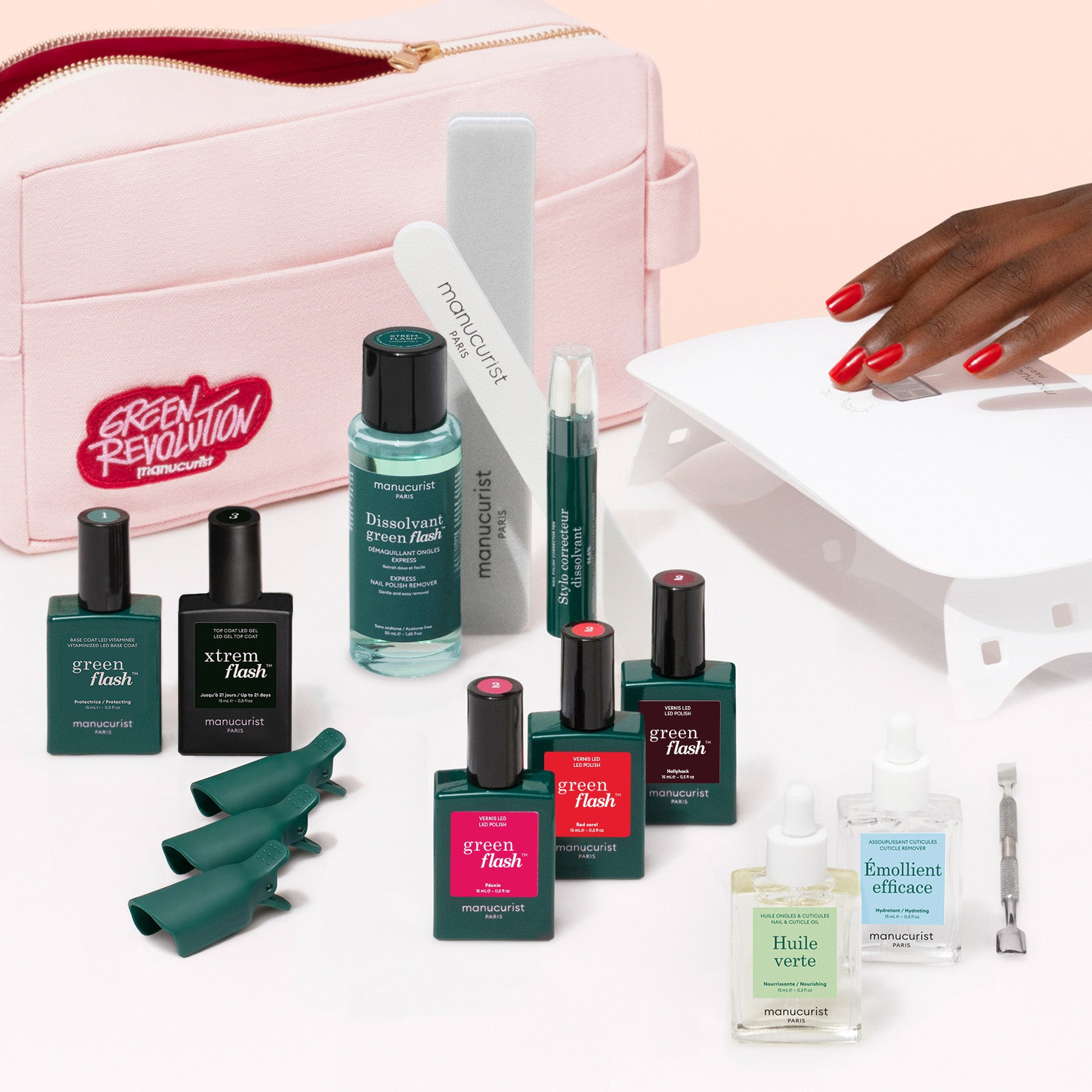 manucurist-green-flash-necessaire-addict-vollst-ndiges-semi-permanent-kit-mit-ta image 1