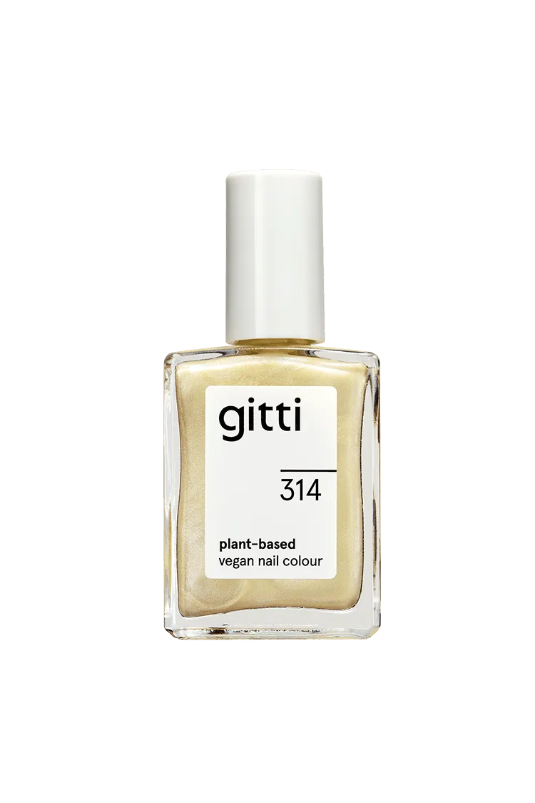 gitti-no-314-pflanzenbasierter-nagellack-metallic-champagner image 1