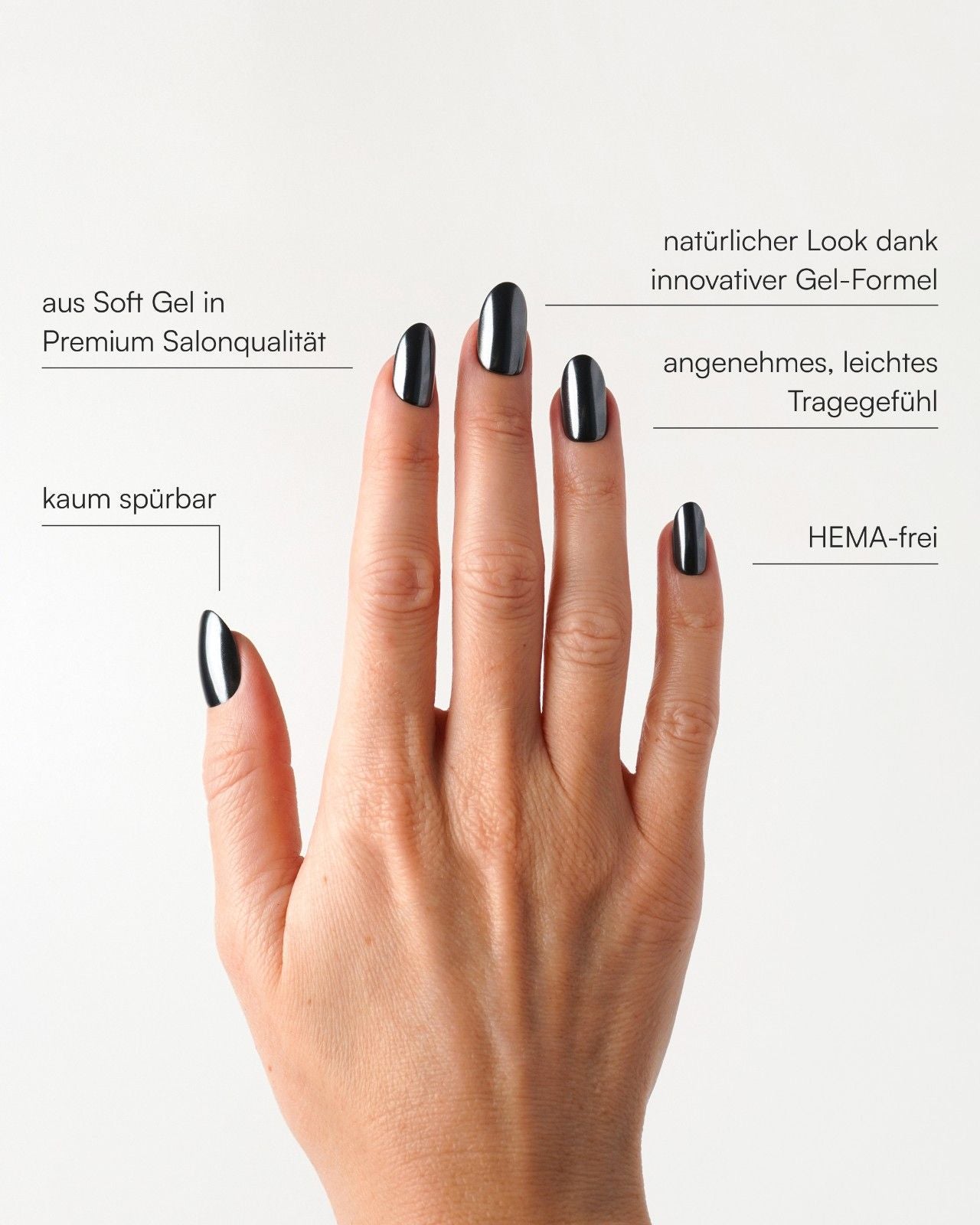 doonails-black-pearl-medium-round-soft-gel-press-ons-schwarz-chrome image 3